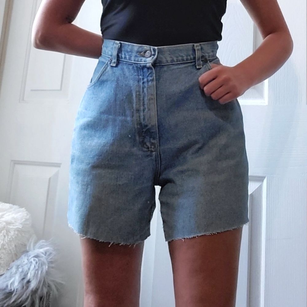 LEE | Vintage High Waisted Cut off Denim Shorts | USA Made